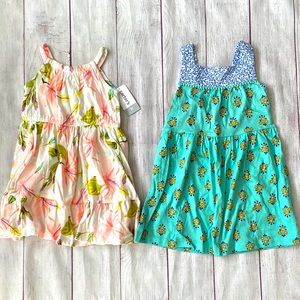 🌸 2 NWT Carter’s 3T Girls Dresses — PRETTY! 🌸